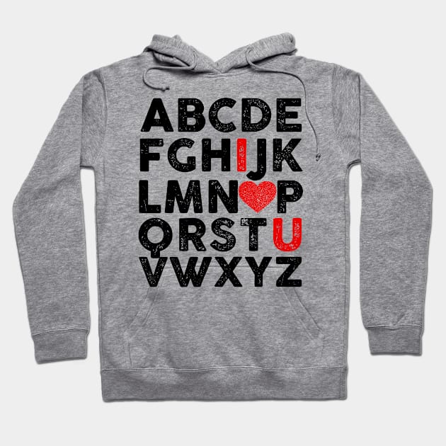 Valentines ABC Alphabet Hoodie by mintipap